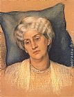 Evelyn De Morgan Wall Art - Portrait of Jane Morris (Study for The Hourglass)